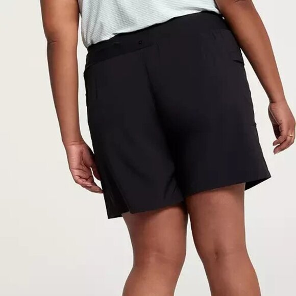 CALIA Journey Truelight Bermuda Black Mid-Rise Short Pure Black Elastic Waist XS - Picture 6 of 8